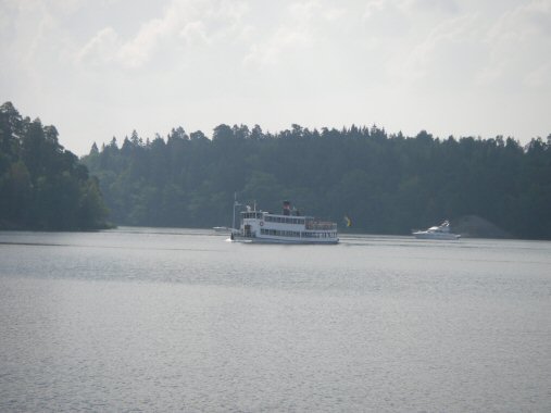 Båten Drottningholm på ingång