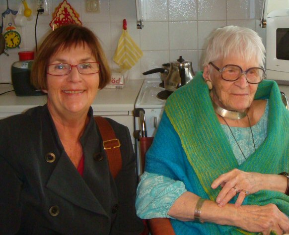 Margareta tillsammans med dottern Ann-Margret år 2010